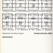 Stadscollectie 1989 - verzameld Werk II