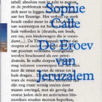 Calle, Sophie - De Eroev van Jeruzalem*