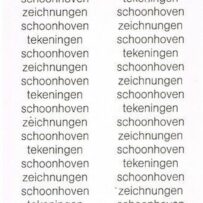 Schoonhoven, J.J. - Zeichnungen - Tekeningen 1940 - 1975*